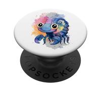 Simpatico cartone animato dello Scorpione - Disegni del PopSockets PopGrip Adesivo