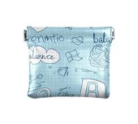 Simpatico cartone animato disegno a linea da donna piccolo portamonete in pelle portafoglio comodo porta carte organizzatori di denaro per donne ragazzi ragazze