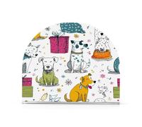 Simpatico cartone animato divertente cani colorati acrilico fioritura portatovaglioli per bagno, ristorante autoportante portasciugamani di carta controsoffitto decorazione domestica per picnic bar