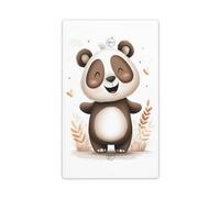 Simpatico cartone animato felice sorridente panda singola levetta vuota parete piastra di copertura interruttore della luce decorativo 1 banda per cucina stanza bagno dimensioni 11,4 x 7 cm
