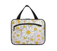 Simpatico cartone animato fiore margherite appeso kit per gli uomini da viaggio con gancio, designer multifunzionale borsa medicina per viaggio must-have toilette estuche para brochas maquillaje L
