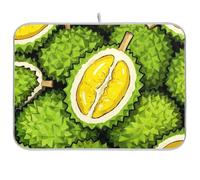 Simpatico cartone animato frutta Durian stuoia assorbente scolapiatti stuoia e rack stuoie per la cucina grande 18 x 24