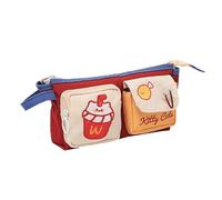 Simpatico cartone animato hamburger patatine fritte astuccio grande capacità matita scatola di immagazzinaggio borsa scuola studenti forniture