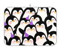 Simpatico cartone animato pinguino tappetino riutilizzabile 18x24 rettangolo grande accessori da cucina per controsoffitto decorativo decorazione domestica essenziale