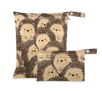 Simpatico cartone animato riccio prop1 borsa per asilo nido confezione da 2 elementi essenziali da viaggio per bambini con manici per piscina