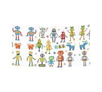 Simpatico cartone animato robot festa banner parete banner decorazione festa poster celebrazione 180x90cm Ognissanti Halloween