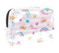 Simpatico cartone animato topi ratti su sfondo bianco borsa cosmetica per le donne carino moda borsa impermeabile trucco borsa spaziosa viaggio toilette sacchetto regali ragazze, Multicolore 02,