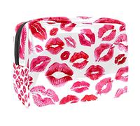 Simpatico cartone animato topi ratti su sfondo bianco borsa cosmetica per le donne carino moda borsa impermeabile trucco borsa spaziosa viaggio toilette sacchetto regali ragazze, Multicolore 09,