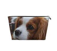 Simpatico Cavalier King Charles Spaniel, Borsa da toilette Borsa per trucco Borsa per cosmetici Borsa da toilette da viaggio portatile