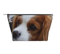 Simpatico Cavalier King Charles Spaniel, Borsa da toilette Borsa per trucco Borsa per cosmetici Borsa da toilette da viaggio portatile