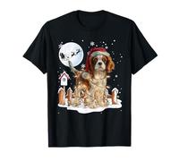 Simpatico Cavalier King Charles Spaniel Luci di Natale Maglietta