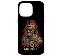 Simpatico Centurione Romano SPQR Stile Grunge Grafica Custodia per iPhone 14 Pro Max