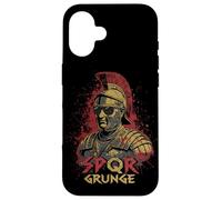 Simpatico Centurione Romano SPQR Stile Grunge Grafica Custodia per iPhone 16