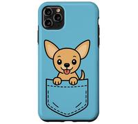 Simpatico Chihuahua Puppy Pocket Pal Divertente Chihuahua Piccolo Cane Custodia per iPhone 11 Pro Max