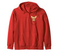 Simpatico Chihuahua Puppy Pocket Pal Divertente Chihuahua Piccolo Cane Felpa con Cappuccio