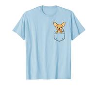 Simpatico Chihuahua Puppy Pocket Pal Divertente Chihuahua Piccolo Cane Maglietta