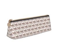 Simpatico Chihuahua Stampa Pupilla Custodia in Pelle Cerniera Portapenne Pratico Astuccio per Bambini per Scuola Ufficio, bianco, Taglia unica, Astuccio per trucchi