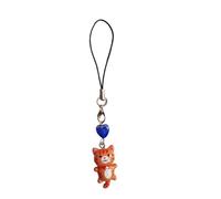 Simpatico ciondolo a forma di gatto, cinturino a catena per telefono, portachiavi con ciondolo a cuore, cordino per telefono, portachiavi in resina, borsa, zaino, ornamento, gioielli per feste