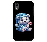 Simpatico ciondolo a forma di orso con bastoncino di zucchero Custodia per iPhone XR