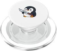 Simpatico coltello a forma di pinguino - design divertente con animali dei cartoni animati PopSockets PopGrip per MagSafe