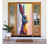 Simpatico coniglietto con stampa dorata n. 10 coperture decorative per porte, decorazioni per interni ed esterni, primavera, estate, autunno, inverno, Halloween, Natale, decorazioni per la casa