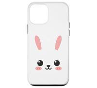 Simpatico coniglietto faccia divertente animale Kawaii Custodia per iPhone 12 mini