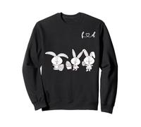 Simpatico Coniglio con Uovo Divertente Design Unisex per Uomo Donna Tee Felpa