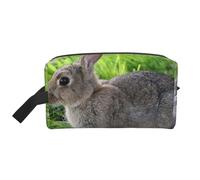 Simpatico coniglio lepre grigia, Borsa per il trucco Borsa per cosmetici Borsa da viaggio portatile da viaggio Borsa per trucco Organizer