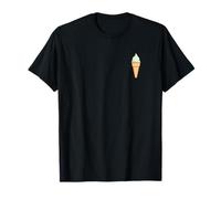 Simpatico cono gelato alla menta con design estivo Maglietta