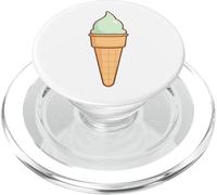 Simpatico cono gelato alla menta con design estivo PopSockets PopGrip per MagSafe