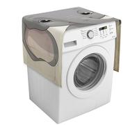 Simpatico coperchio per lavatrice a forma di elefante con tasche portaoggetti per lavatrice e asciugatrice, copertura antipolvere 137,9 x 52,1 cm, per frigorifero e cucina, decorazione per la casa