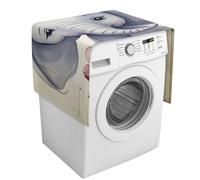 Simpatico coperchio per lavatrice con tasche portaoggetti per lavatrice e asciugatrice, copertura antipolvere 137,9 x 52,1 cm, per frigorifero e cucina, decorazione per la casa