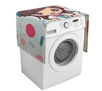 Simpatico coperchio per lavatrice con tasche portaoggetti per lavatrice e asciugatrice, copertura antipolvere 137,9 x 52,1 cm, per frigorifero, cucina, decorazione per la casa
