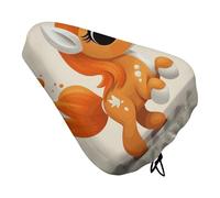 Simpatico coprisella arancione per bici da uomo e donna, impermeabile e antipolvere, cuscino con coulisse, copertura regolabile per sella della bicicletta o protezione da pioggia e sole