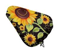 Simpatico coprisella per bici con girasole, impermeabile, cuscino per sellino per bicicletta, con coulisse, per pioggia, neve, polvere, per mountain bike, bici da strada