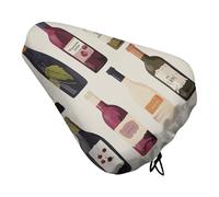 Simpatico coprisella per bottiglia di vino, per uomo e donna, impermeabile e antipolvere, con coulisse, copertura regolabile per sella della bicicletta o protezione da pioggia e sole