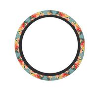 Simpatico coprivolante colorato con stampa di funghi da 38,1 cm, elastico e comodo da impugnare