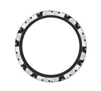 Simpatico coprivolante con stampa di bottiglia di latte, 38,1 cm, elastico, con impugnatura comoda