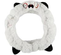 Simpatico coprivolante in peluche con impugnatura interna antiscivolo, morbida e calda, accessorio per interni auto, in fibra sintetica, adatto per ruote standard da 38 cm, cachi (C)