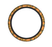 Simpatico coprivolante per auto con hamburger patatine fritte, stampato, 38,1 cm, adatto per auto, camion e furgoni