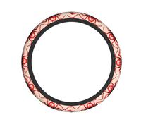 Simpatico coprivolante per auto con ragno rosso, stampato, 38,1 cm, adatto per auto, camion e furgoni