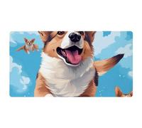 Simpatico Corgi Dog-127 Tappeto da cucina imbottito, antimacchia, facile da pulire per casa, lavello e ufficio, 40 x 75 cm