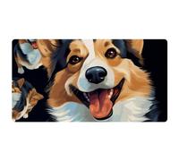 Simpatico Corgi Dog-169 Tappeto da cucina imbottito, antimacchia, facile da pulire per casa, lavello e ufficio, 40 x 75 cm