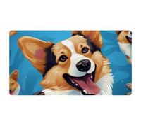 Simpatico Corgi Dog-211 Tappeto da cucina imbottito, antimacchia, facile da pulire per casa, lavello e ufficio, 40 x 75 cm