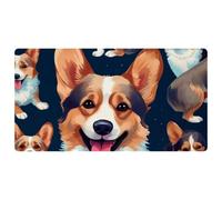 Simpatico Corgi Dog-220 Tappeto da cucina imbottito, antimacchia, facile da pulire per casa, lavello e ufficio, 40 x 75 cm