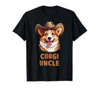 Simpatico Corgi Uncle Dog Lovers Gift Funny Puppy Corgi Proprietario Maglietta