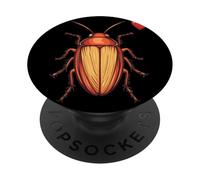 Simpatico costume da insetti a forma di cuore per scarafaggio e San Valentino PopSockets PopGrip Adesivo