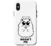 Simpatico criceto divertente angelo innocente nei guai - Wasn't Me Custodia per iPhone X/XS