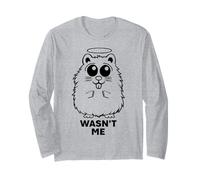 Simpatico criceto divertente angelo innocente nei guai - Wasn't Me Maglia a Manica