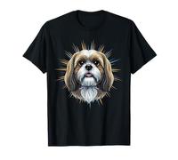 Simpatico Cucciolo colorato con Ritratto di Cane Shih Tzu Maglietta